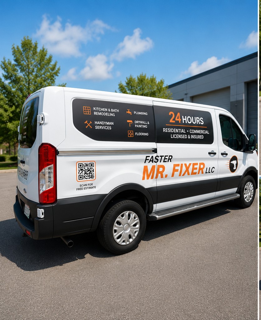 Faster Mr Fixer van side view